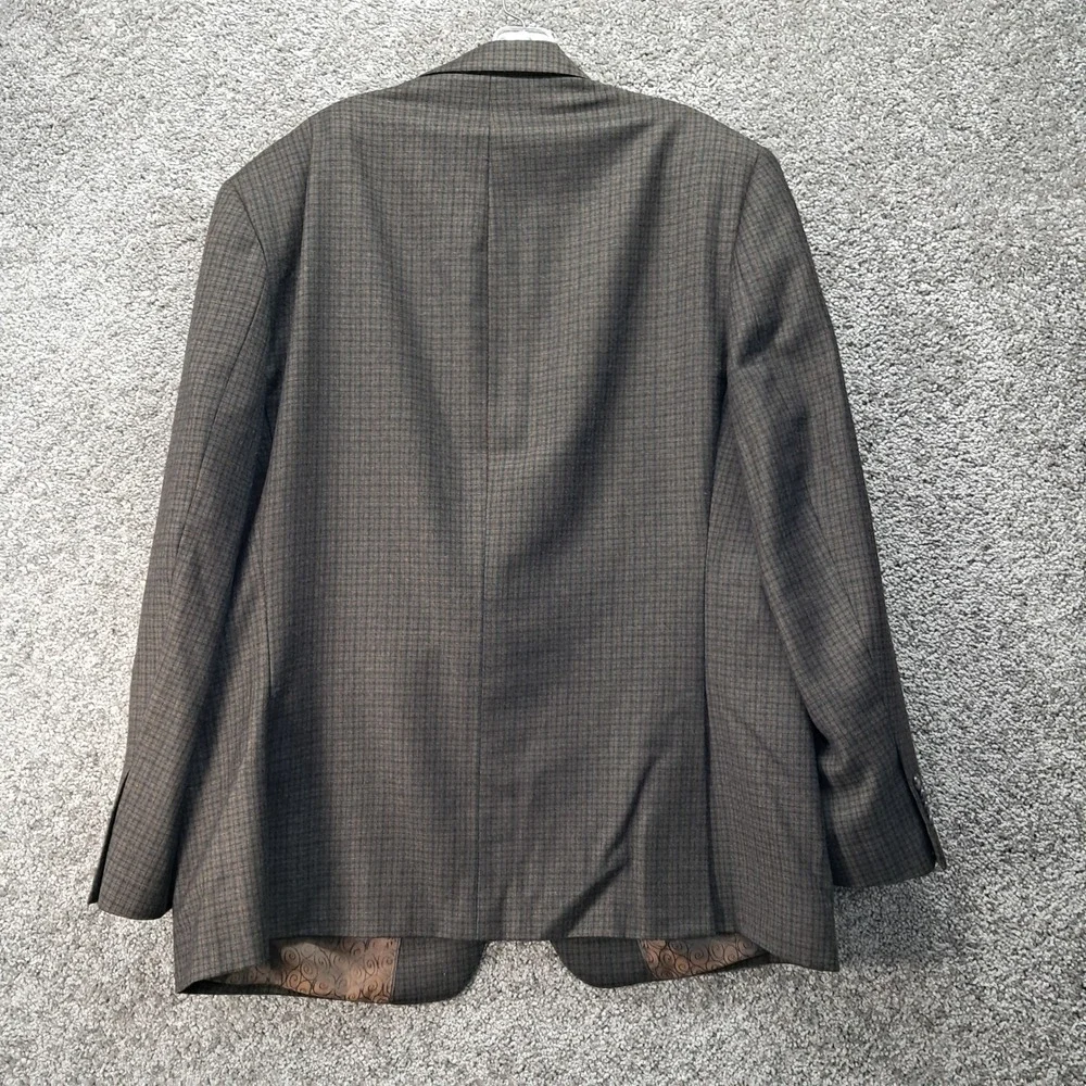 Daniel Hechter Paris Mens 46R Brown‎ Wool Two Button Blazer Sport Coat